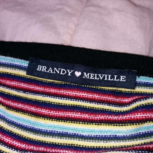 Brandy Melville Striped Halter Tank - Picture 2 of 3